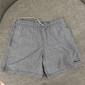 Vilebrequin Navy & White Plaid Swim Trunks